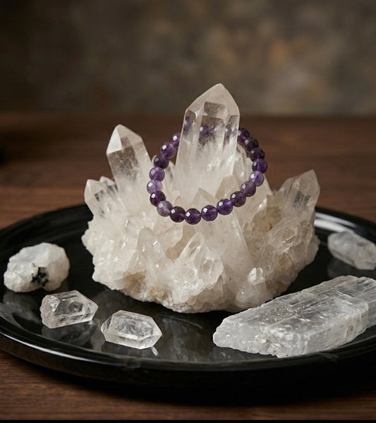 Amethyst Faceted Bracelet