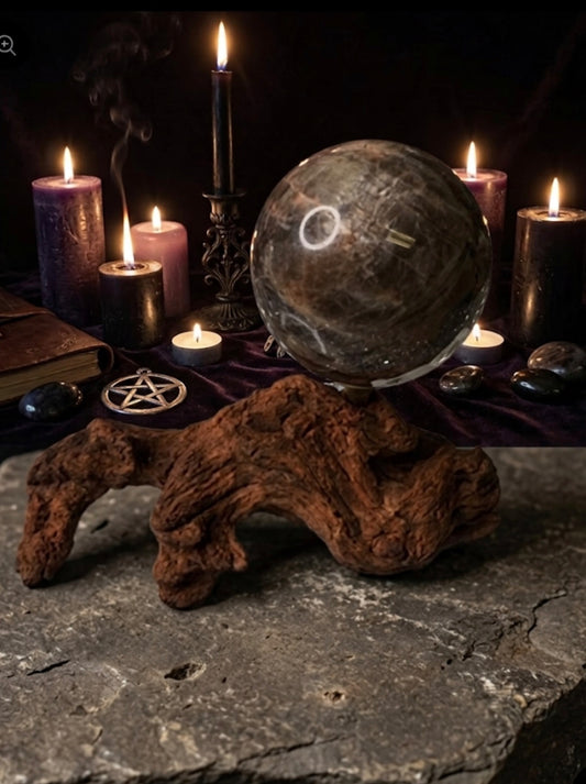 Black Moon Stone Sphere