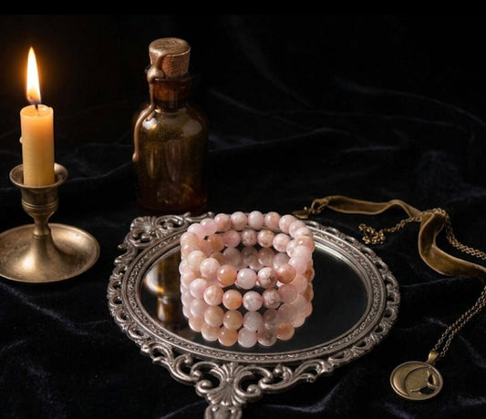 FLOWER AGATE BRACELET - stimulate the Heart Chakra, promoting emotional healing and helps connect with our feelings of love and compassion. releases muscle tension, emotional support &headache relief