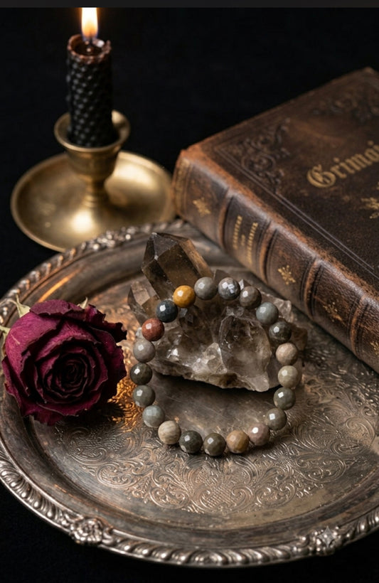 Polychrome Jasper Faceted Bracelet