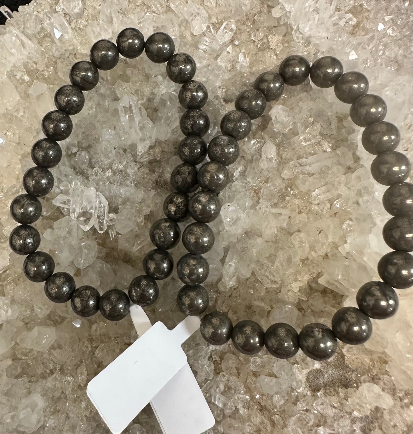 Pyrite Beaded Bracelet