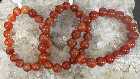 Carnealian Beaded Bracelet
