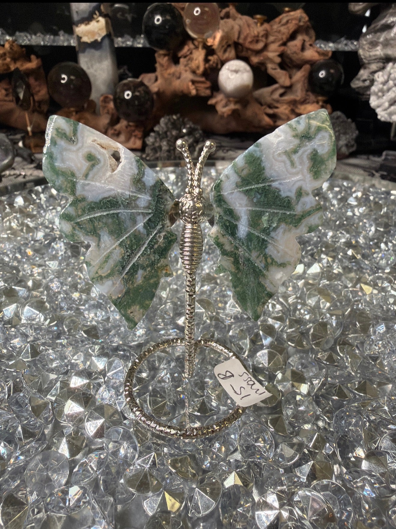 Moss Agate butterfly