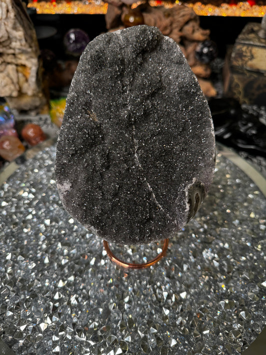 Black amethyst raw