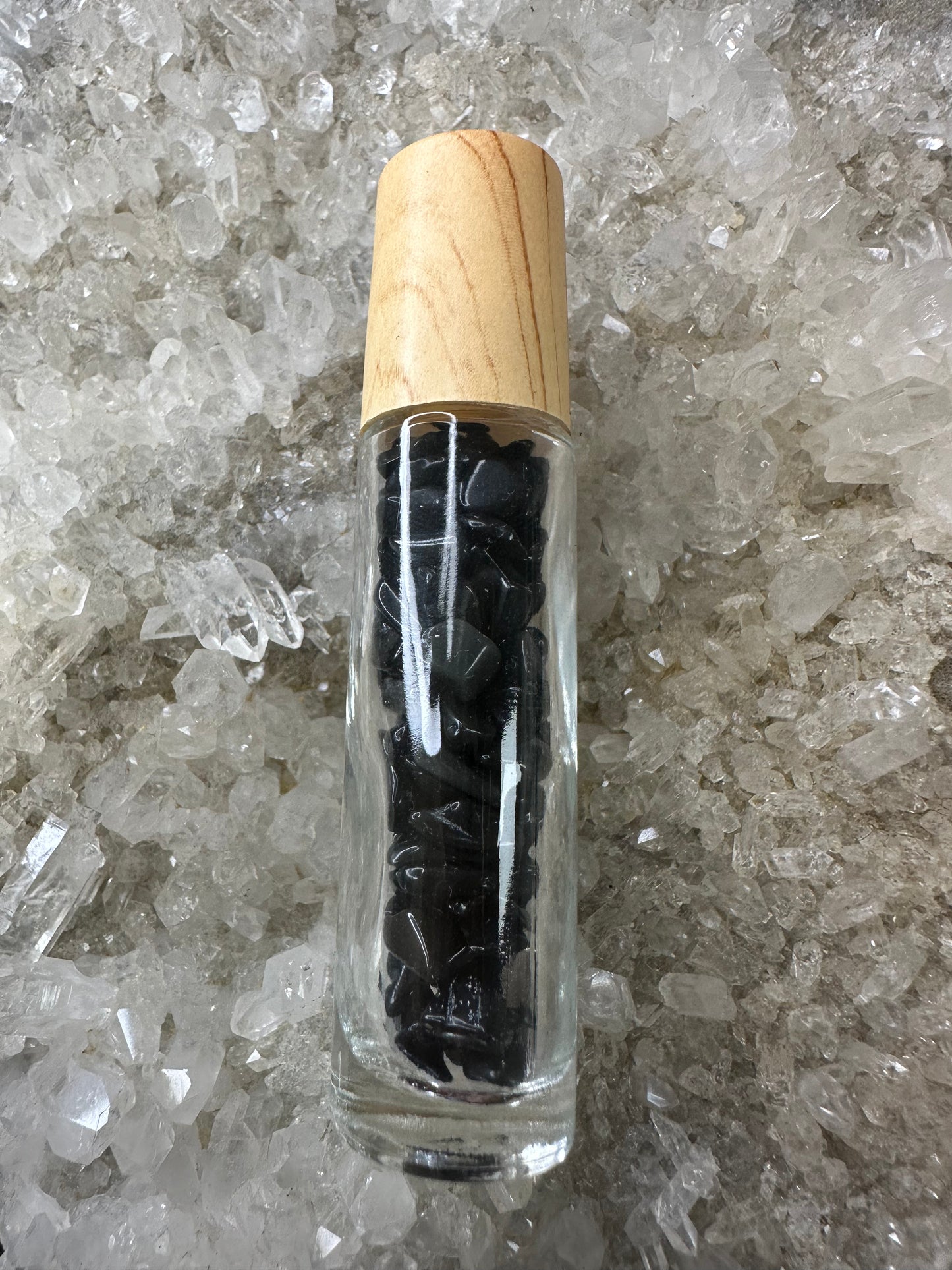 Black Obsidian Roll On Bottle For Essential Oils