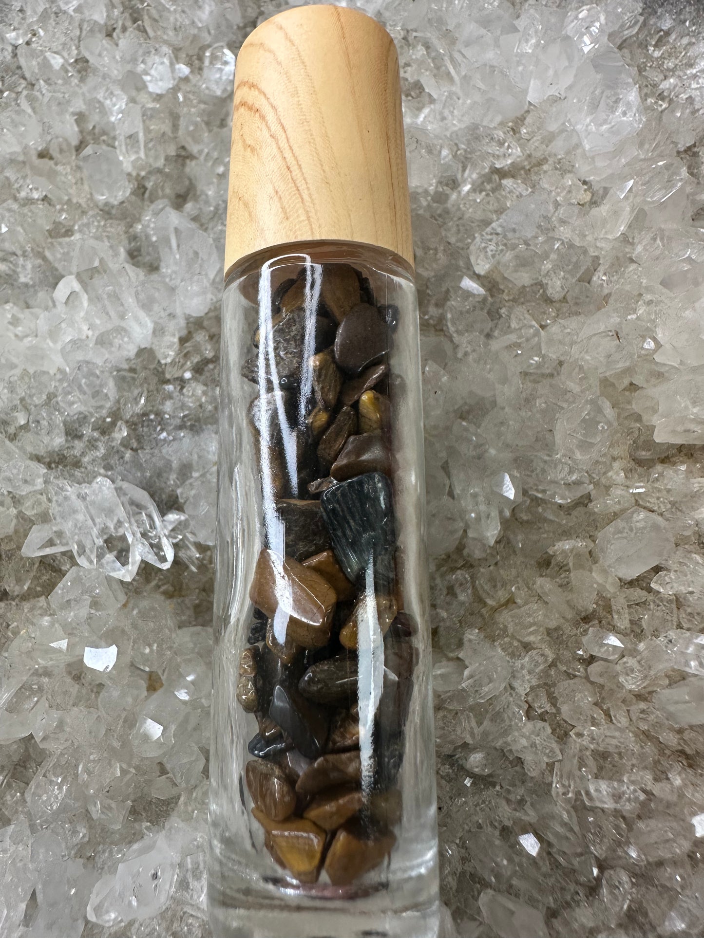 Tigers Eye Roll On Bottle For Essential Oils