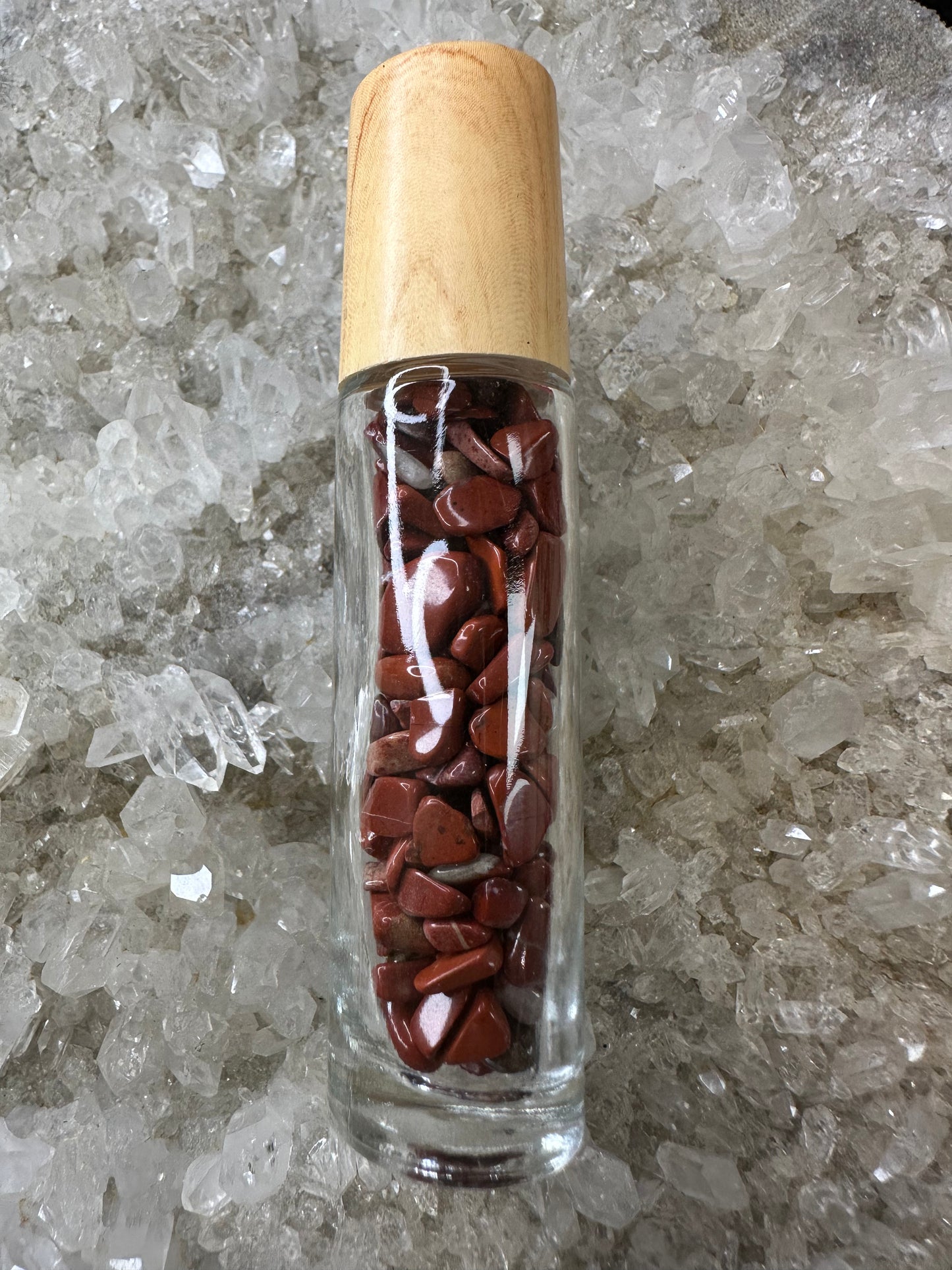 Red Jasper Roll On Bottle For Essential Oils