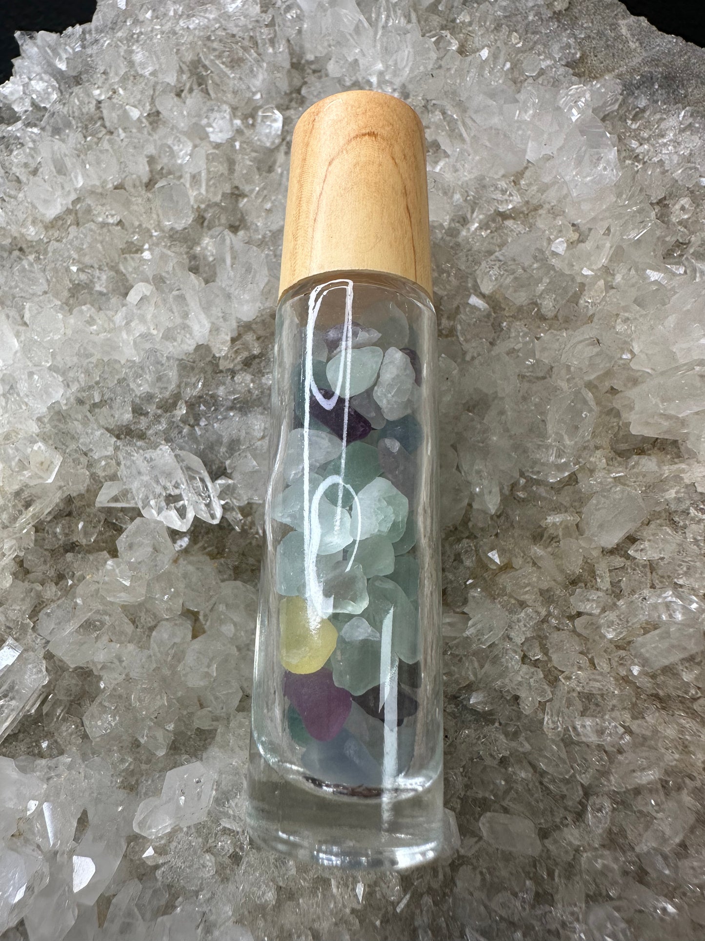 Fluorite Roll On Bottle For Essential Oils