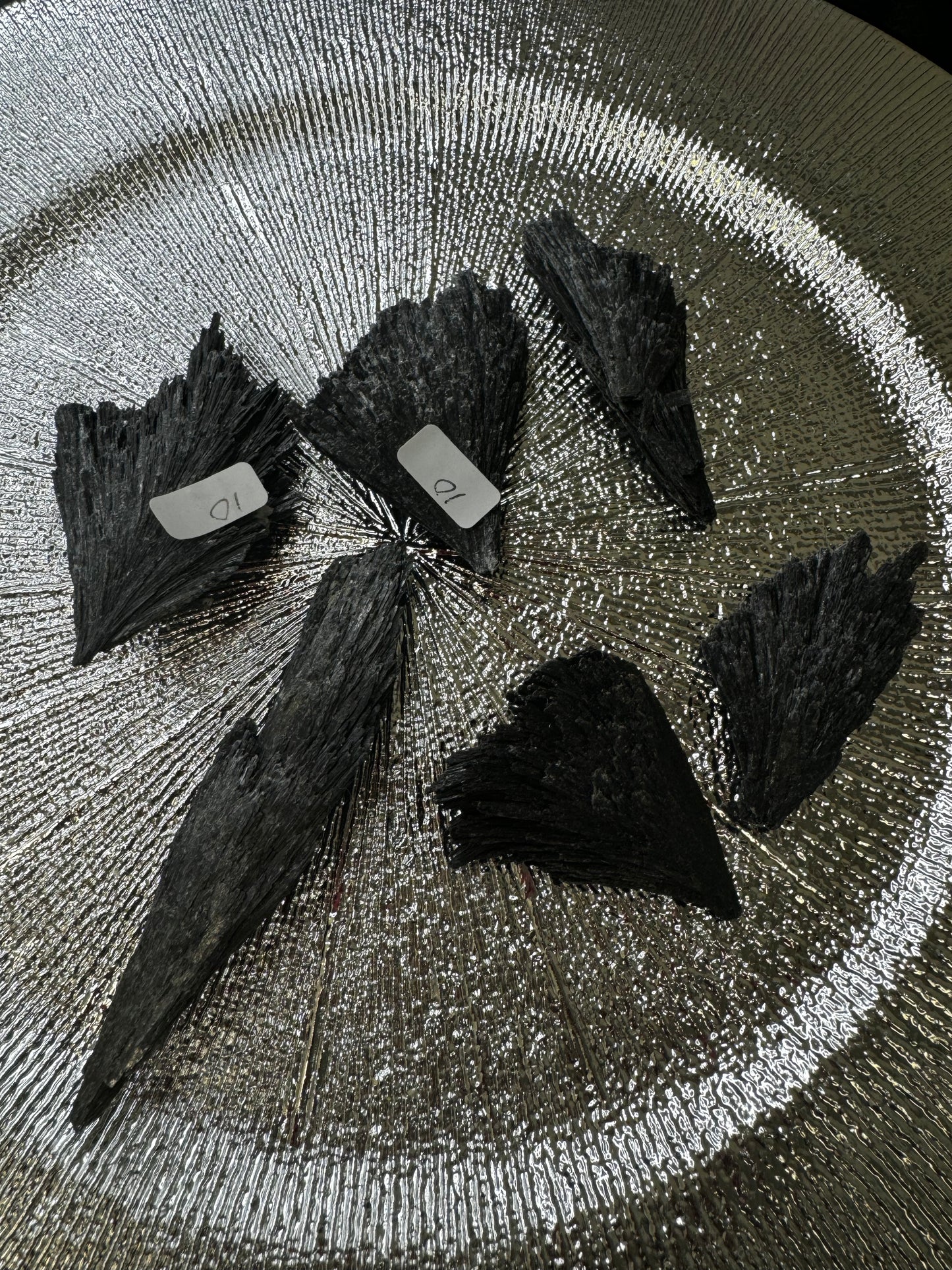 Raw black kyanite