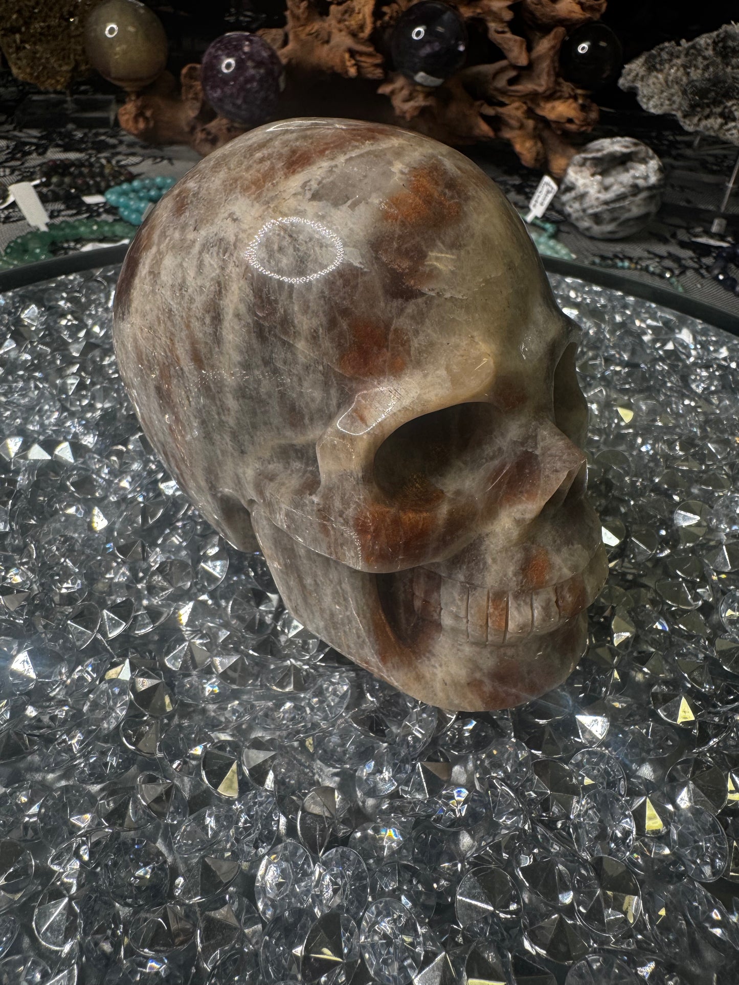 Sunstone /Moon Stone Skull