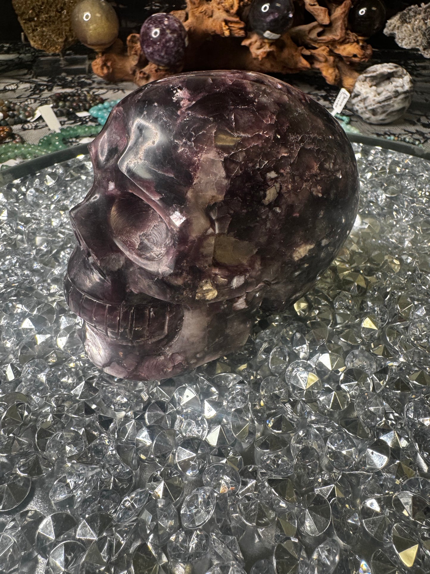 Purple Mica Skull