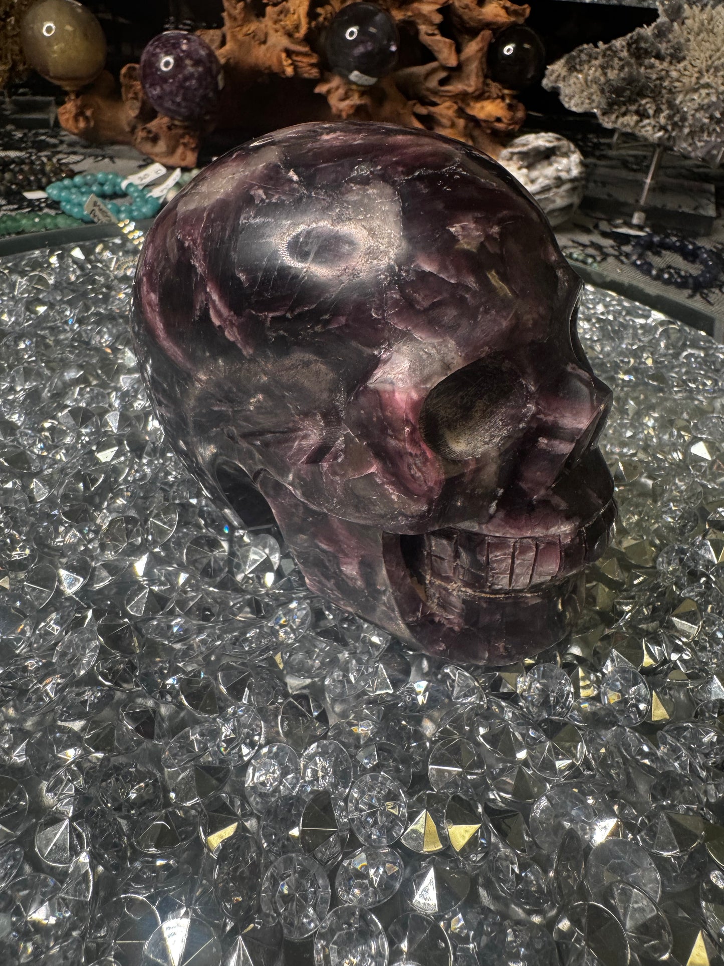 Purple Mica Skull