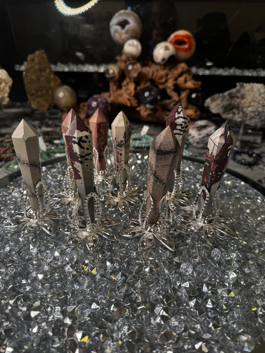 Picture Jasper Wand With Stand Included