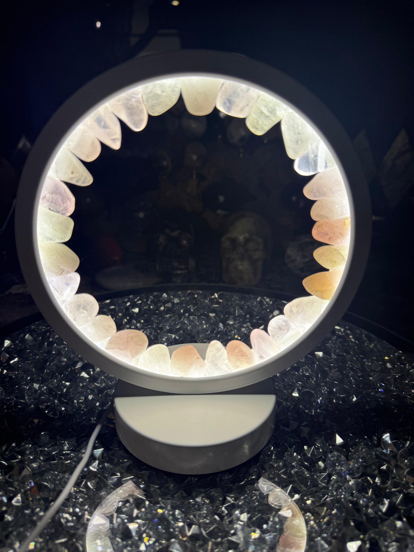 Rose Quartz Crystal Lamp