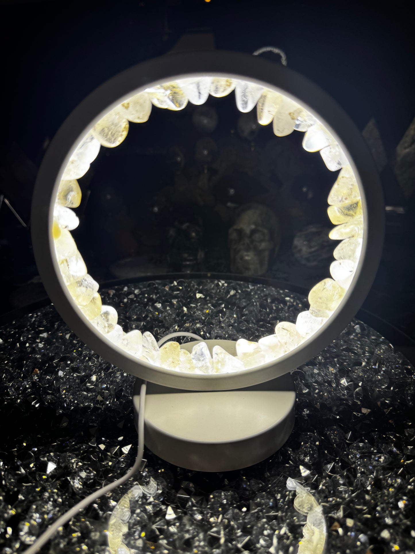 Clear Quartz Crystal Lamp