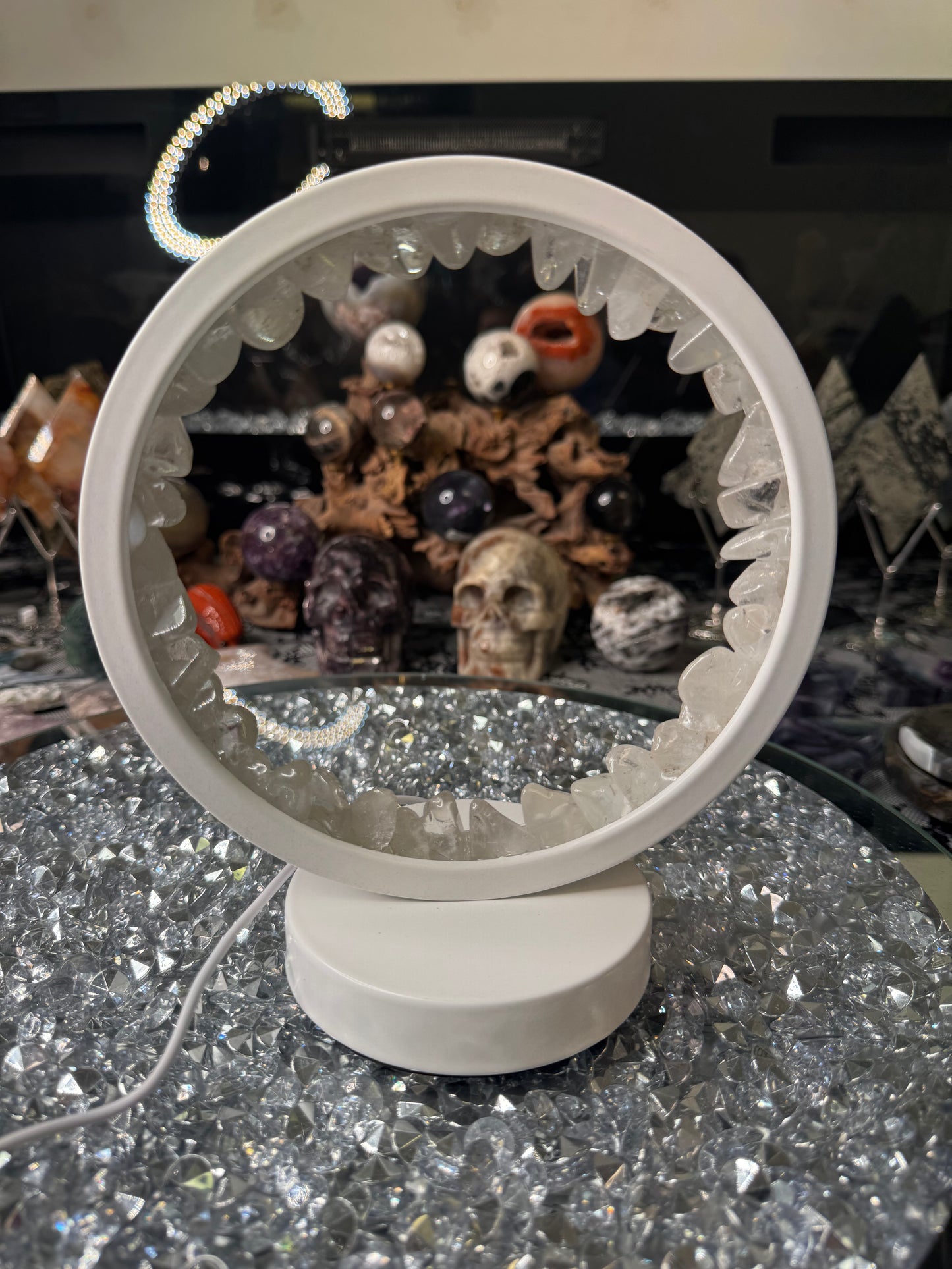 Clear Quartz Crystal Lamp