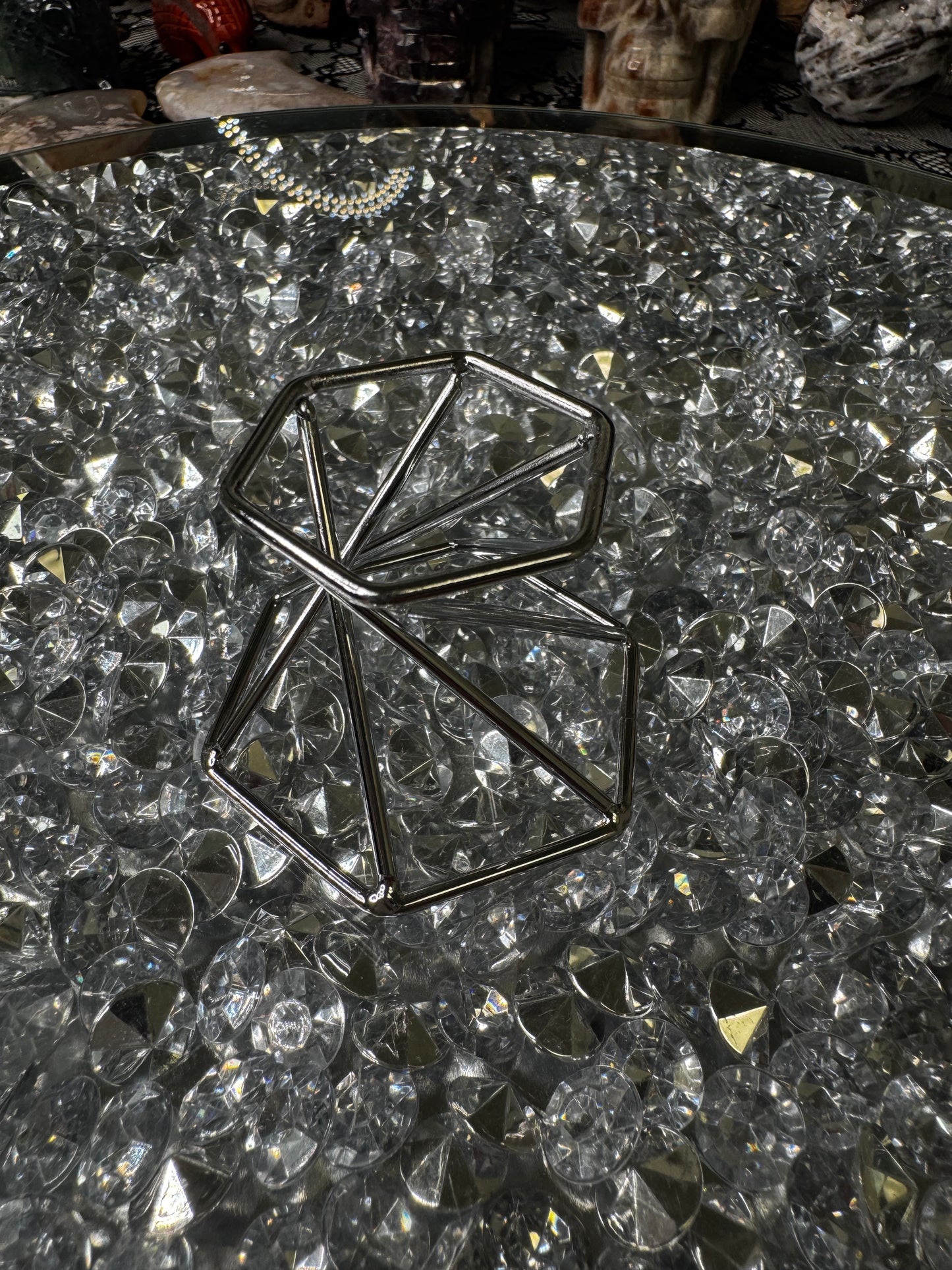 Silver Invert-able Sphere Stand