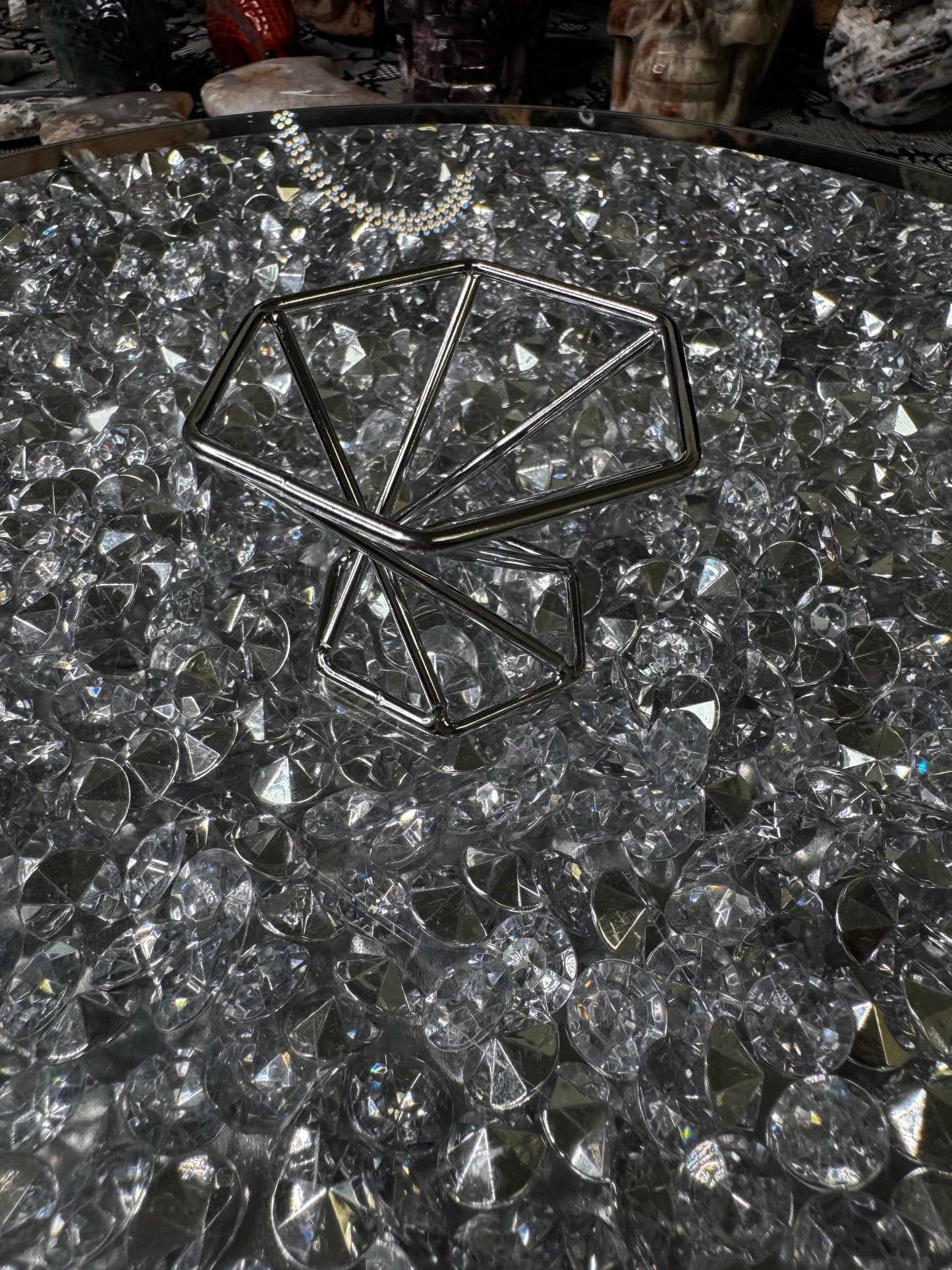 Silver Invert-able Sphere Stand