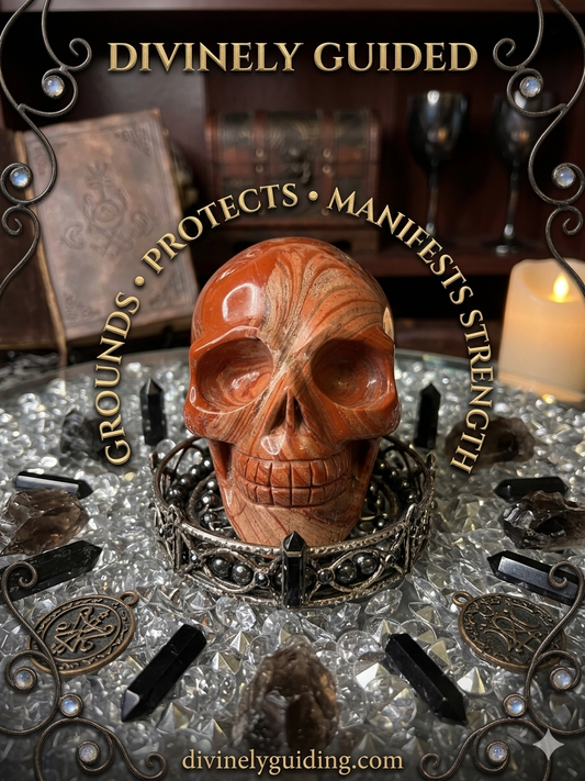 Red Jasper Skull