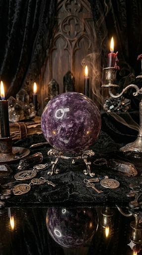 Lepidolite Sphere