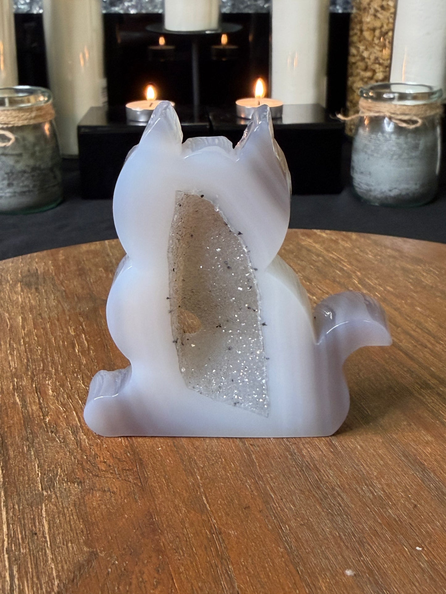 Druzy Agate Cat