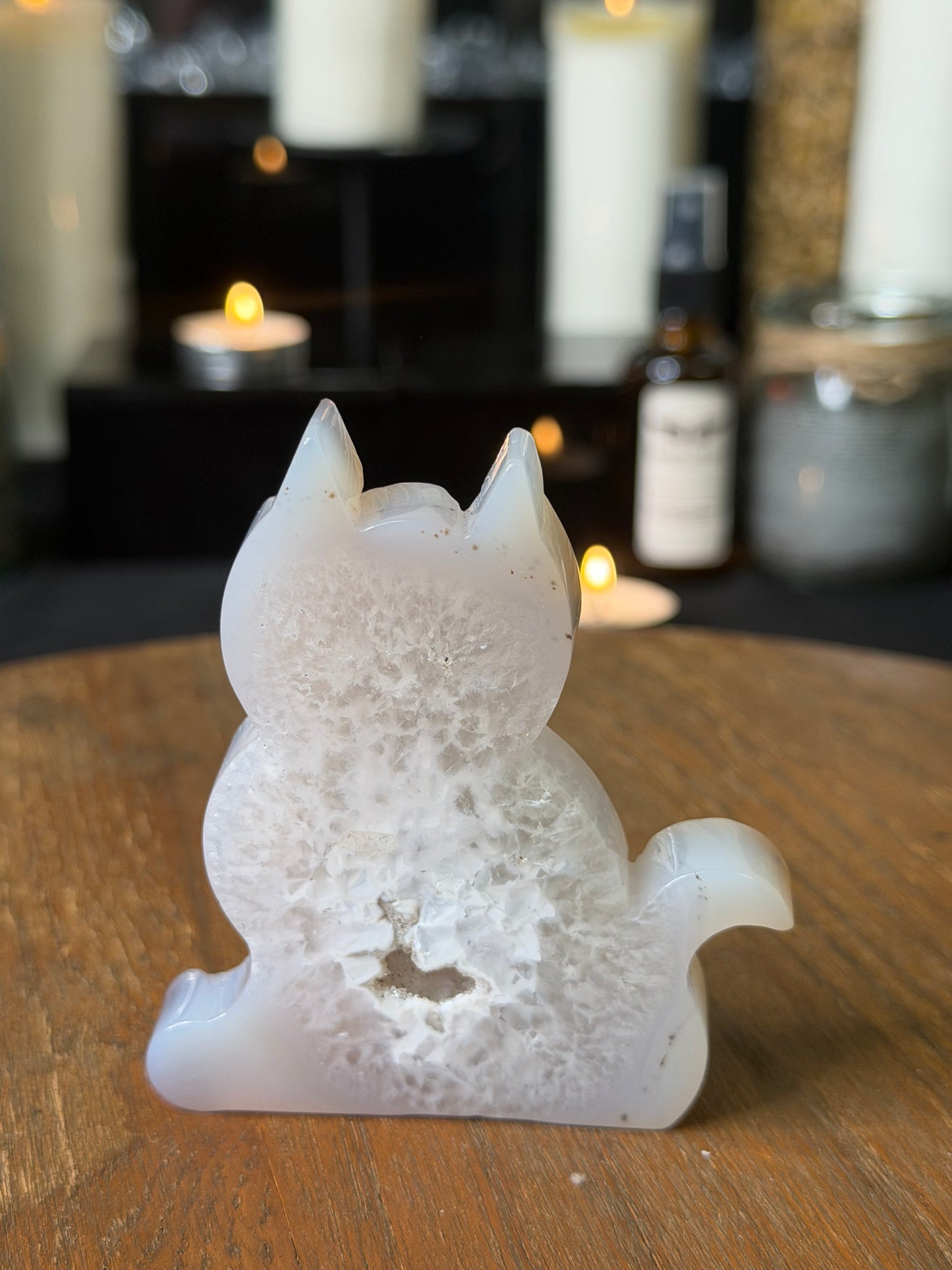 Druzy Agate Cat