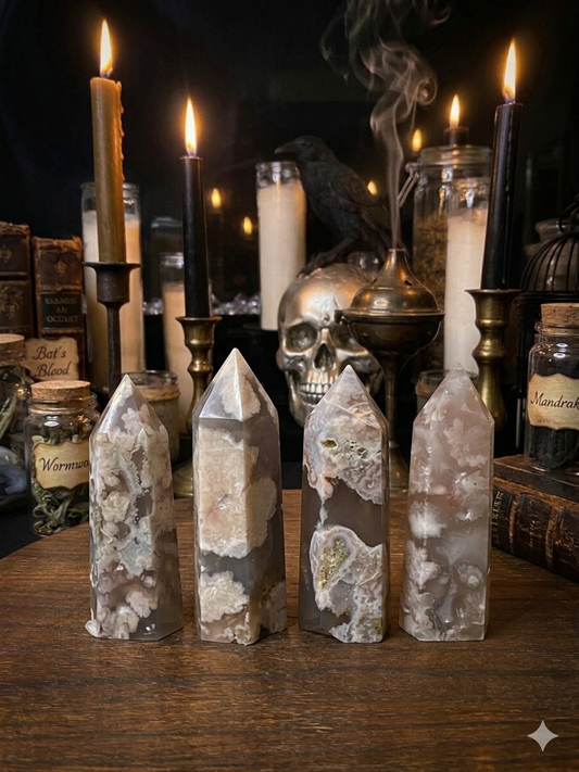 Intuitively Chosen Flower Agate Point