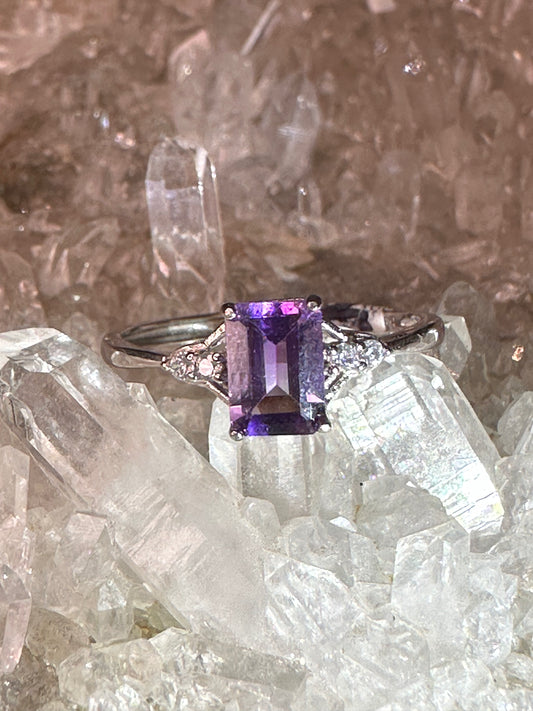 Amethyst 925 Sterling Sliver Ring