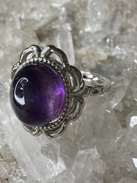 Amethyst 925 Sterling Sliver Ring
