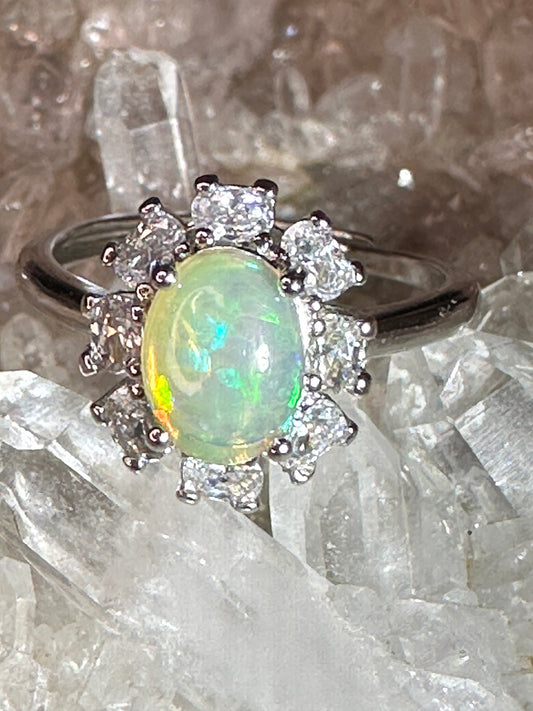 Opal 925 Sterling Sliver Ring