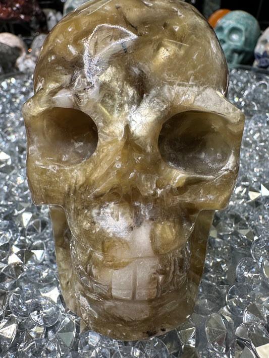 Yellow Mica Skull