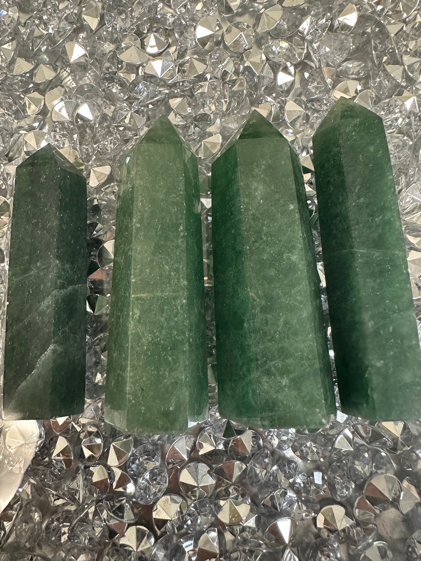 Intuitively Chosen Green Strawberry Quartz Point