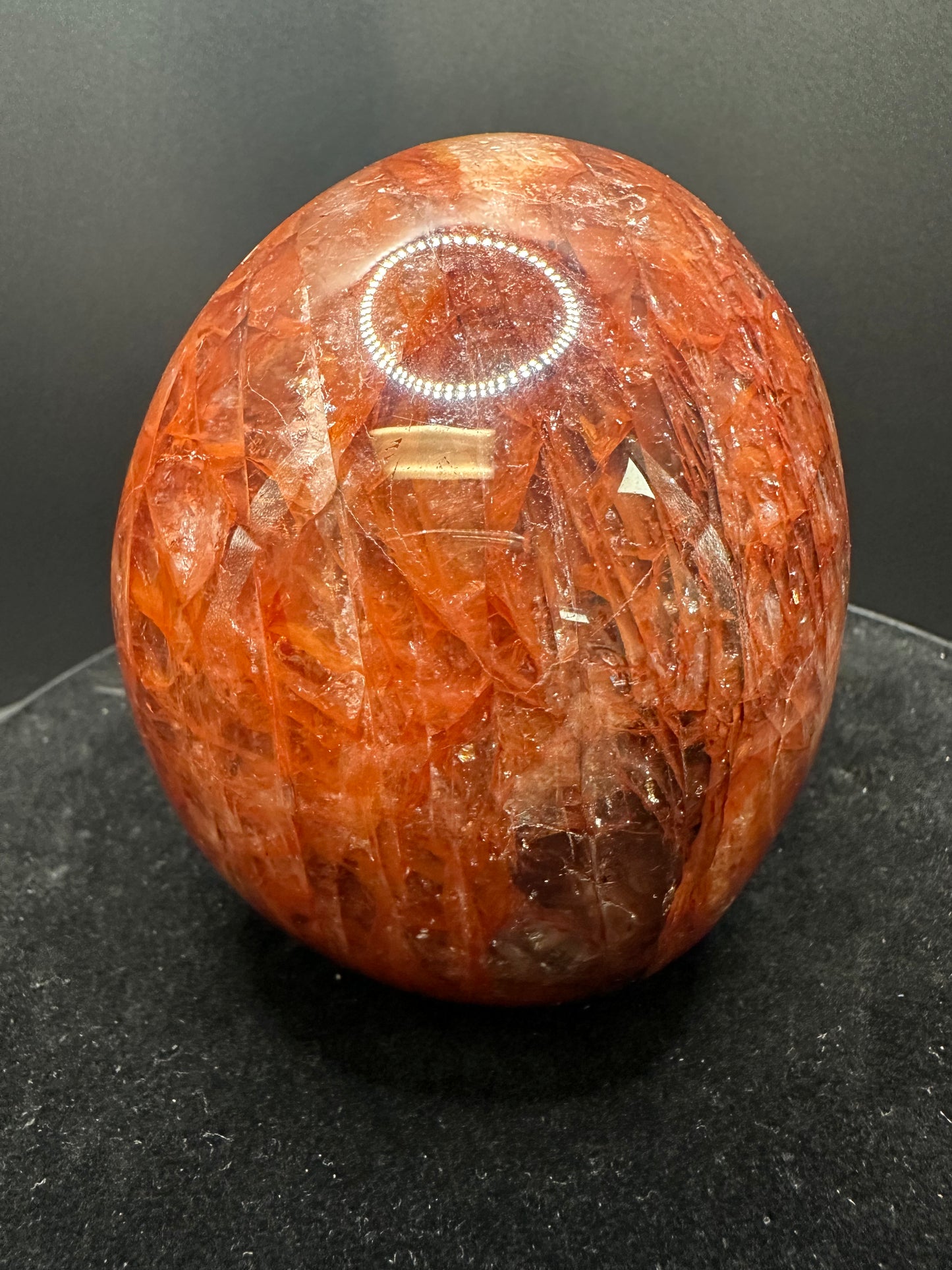 Fire quartz Skull