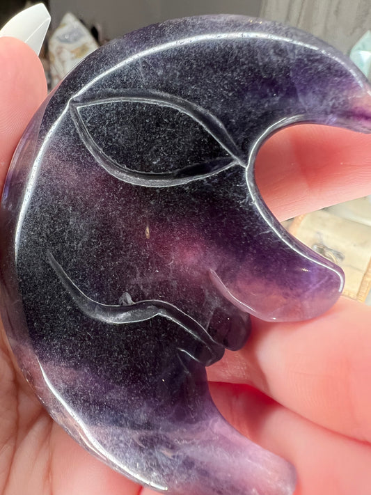Fluorite moon rainbow